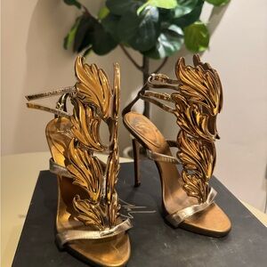 Giuseppi Zanotti Elegant Gold and Silver Women's Heels